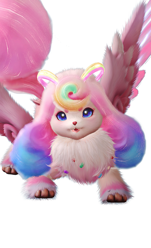 Official full-body artwork of the Aniimo Fenmane in its Prismana Form, a Holy and Electric element DPS role creature