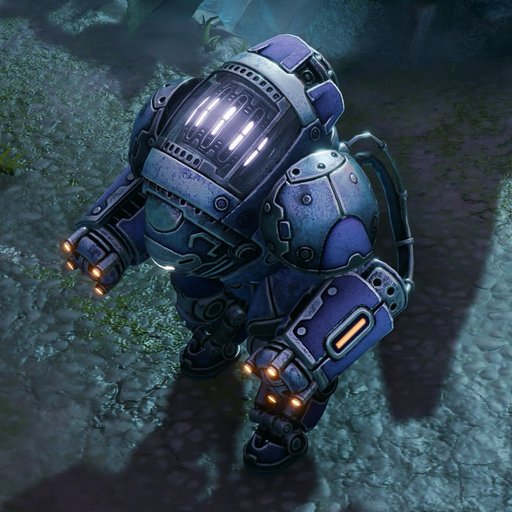 Valkaru faction artwork showing an armoured figure carrying a cannon
