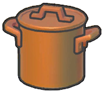 Cooking Pot item from Pokemon Pokopia used for making Soup recipes
