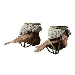 Barbarian Leather Greaves