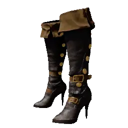 Crimson Warden's Leather Boots