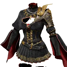 Elegant Carmine Leather Armor