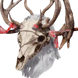 White Horn Leather Helm