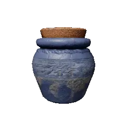 Blue Jar-Shaped Water Bottle