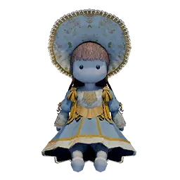Fine Blue Bonnet Doll