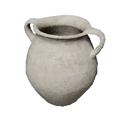 Gray Two-Handled Jar
