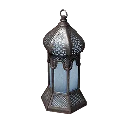 Icy White Hexagonal Lamp