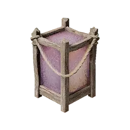 Lilac Glass Lamp