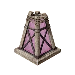 Lilac Watchtower Glass Lamp