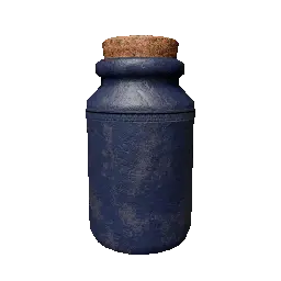Long Blue Water Bottle