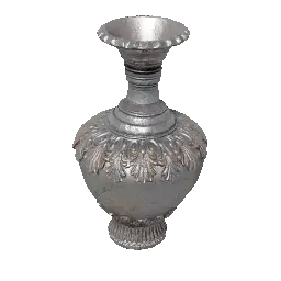 Long-Necked Silver Jar