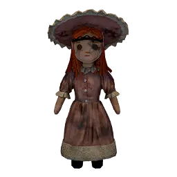 Simple Brown Bonnet Doll