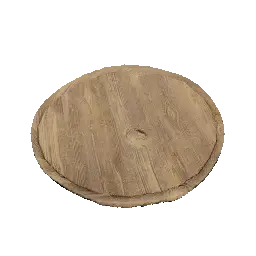 Thinly Carved Wooden Plate