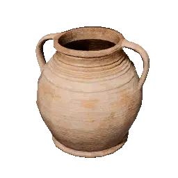 Worn Two-Handled Jar