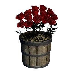 Red Rose Flower Pot