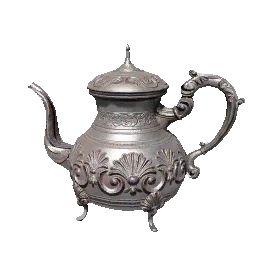 Silver-Decorated Water Bottle