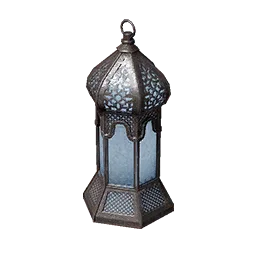 Icy White Hexagonal Lamp