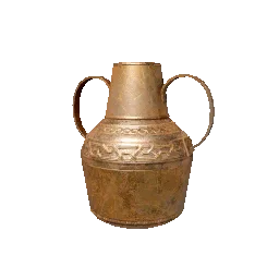 Two-Handled Brass Container