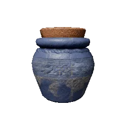 Blue Jar-Shaped Water Bottle