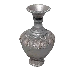 Long-Necked Silver Jar