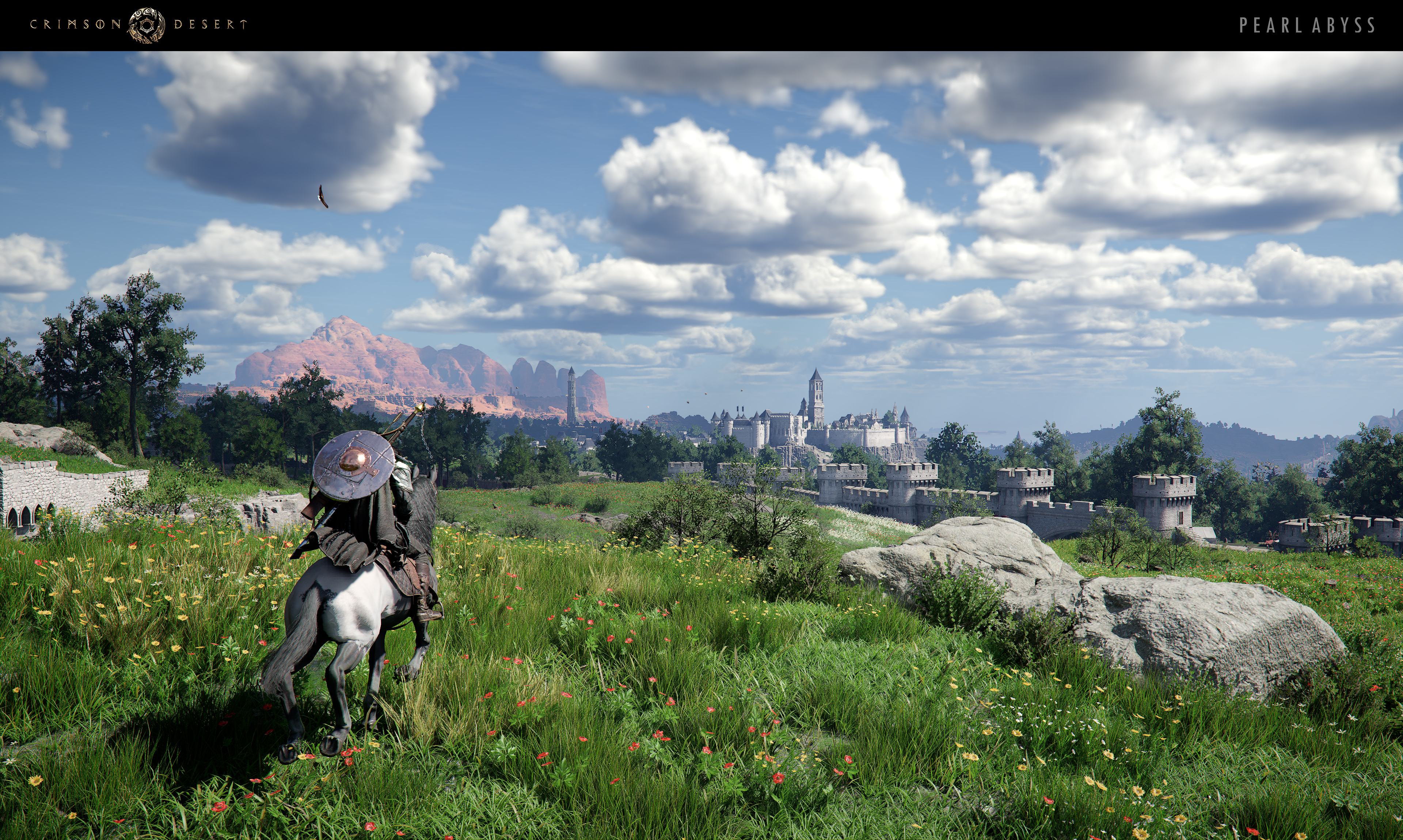 Crimson Desert official screenshot - horseback riding