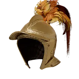 Golden Free Company's Plate Helm