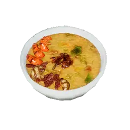 Satisfying Meat and Fish Porridge