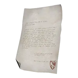 Unsealed Secret Letter