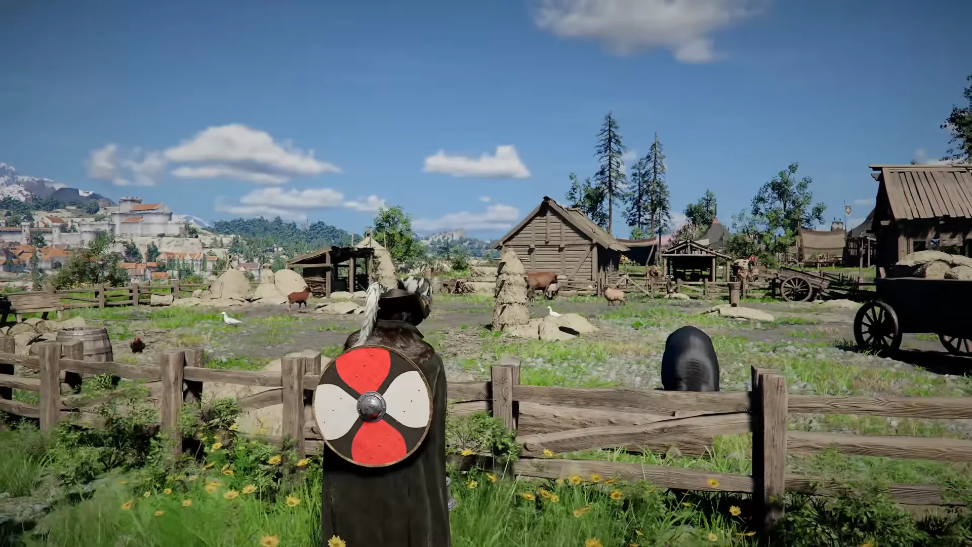 Working the camp ranch and farm