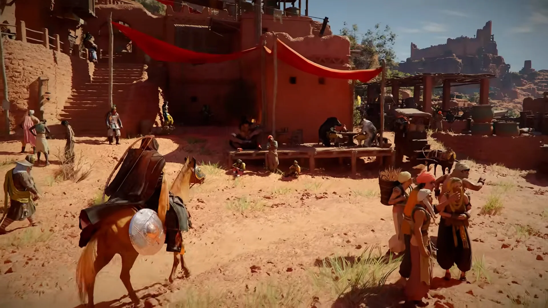 Arriving at a town in Pywel