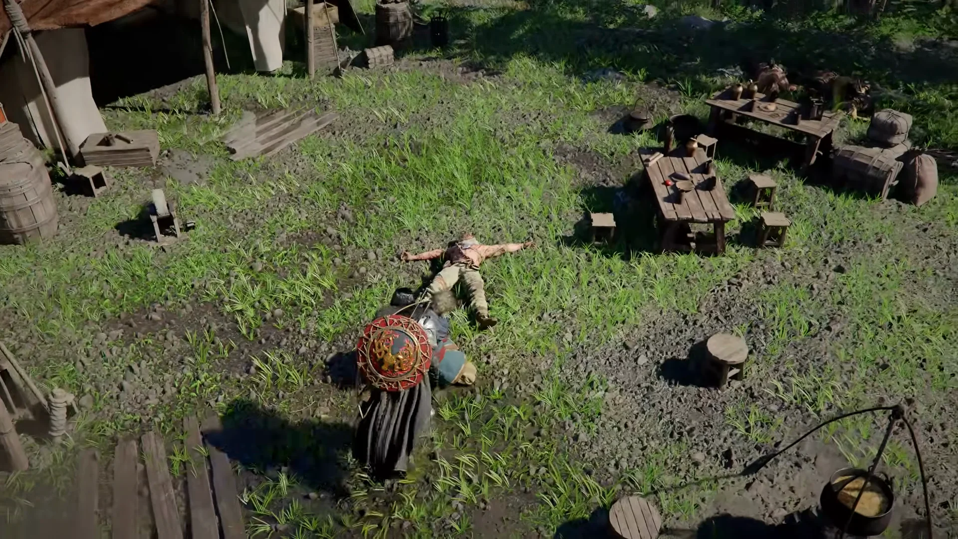 A blacksmith forging new weapons in Pywel